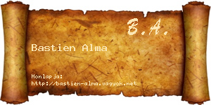 Bastien Alma névjegykártya